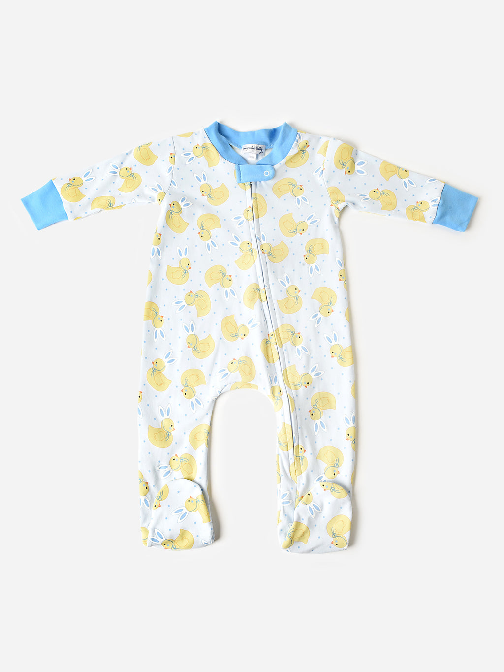 Magnolia Baby Baby Boys' Bunny Ears Zip Footie - Saint Bernard