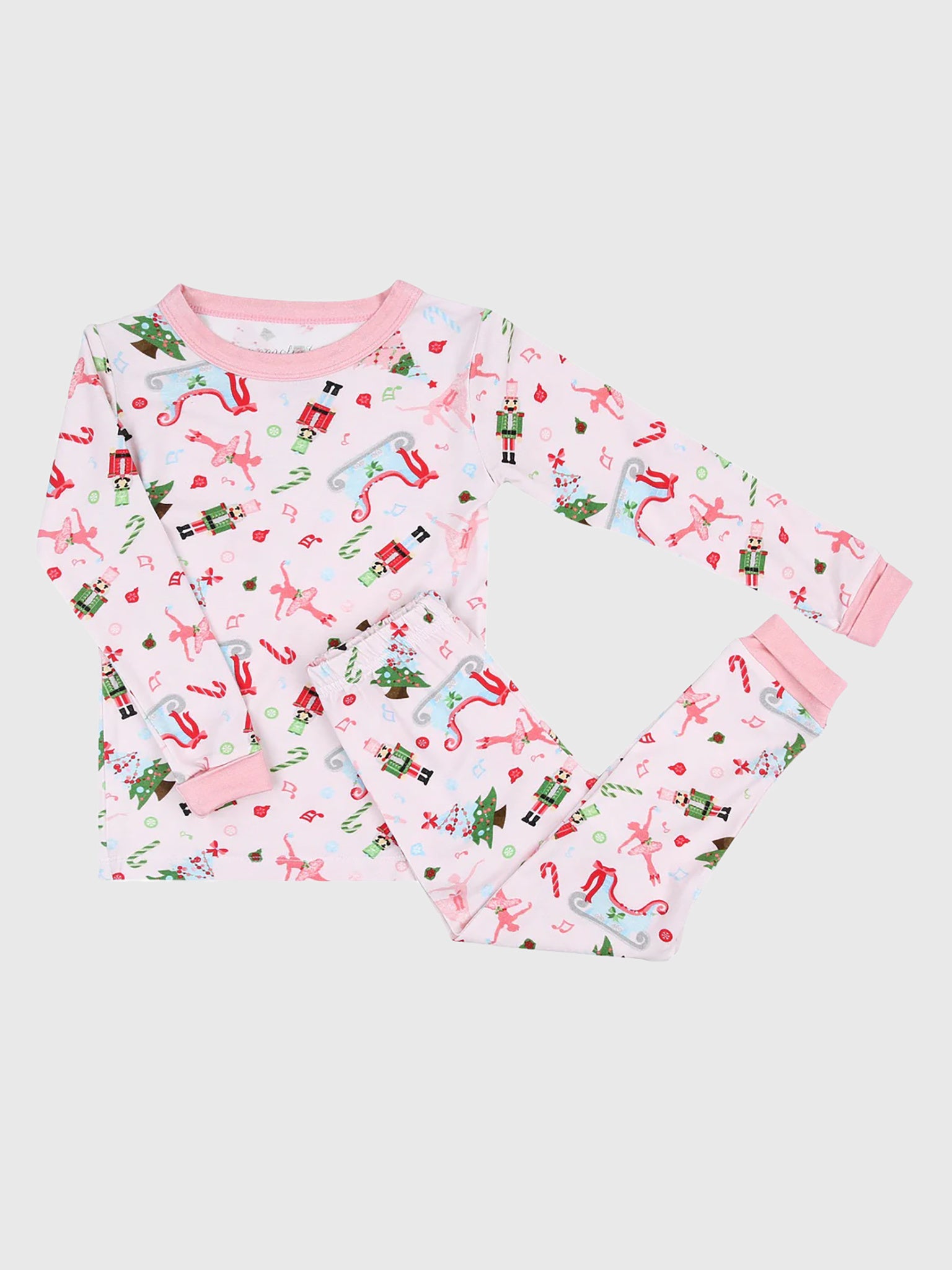 Magnolia Baby Girls' Nutcracker Joy Long Pajama Set - Saint Bernard