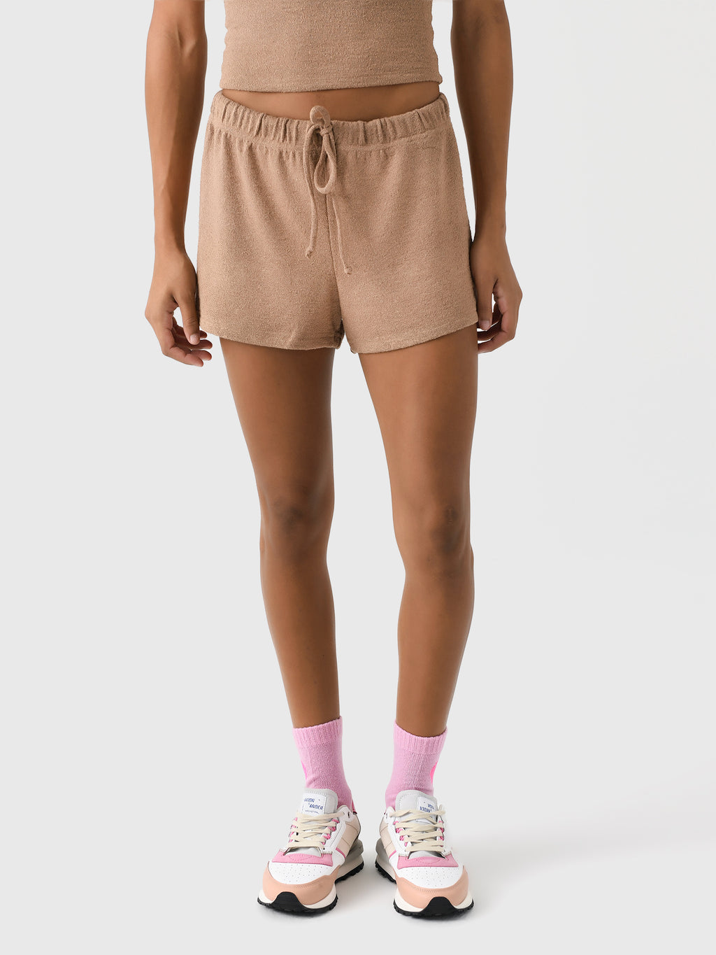 Perfect White Tee Women's Clapton Bouclé Sweatshort - Saint Bernard