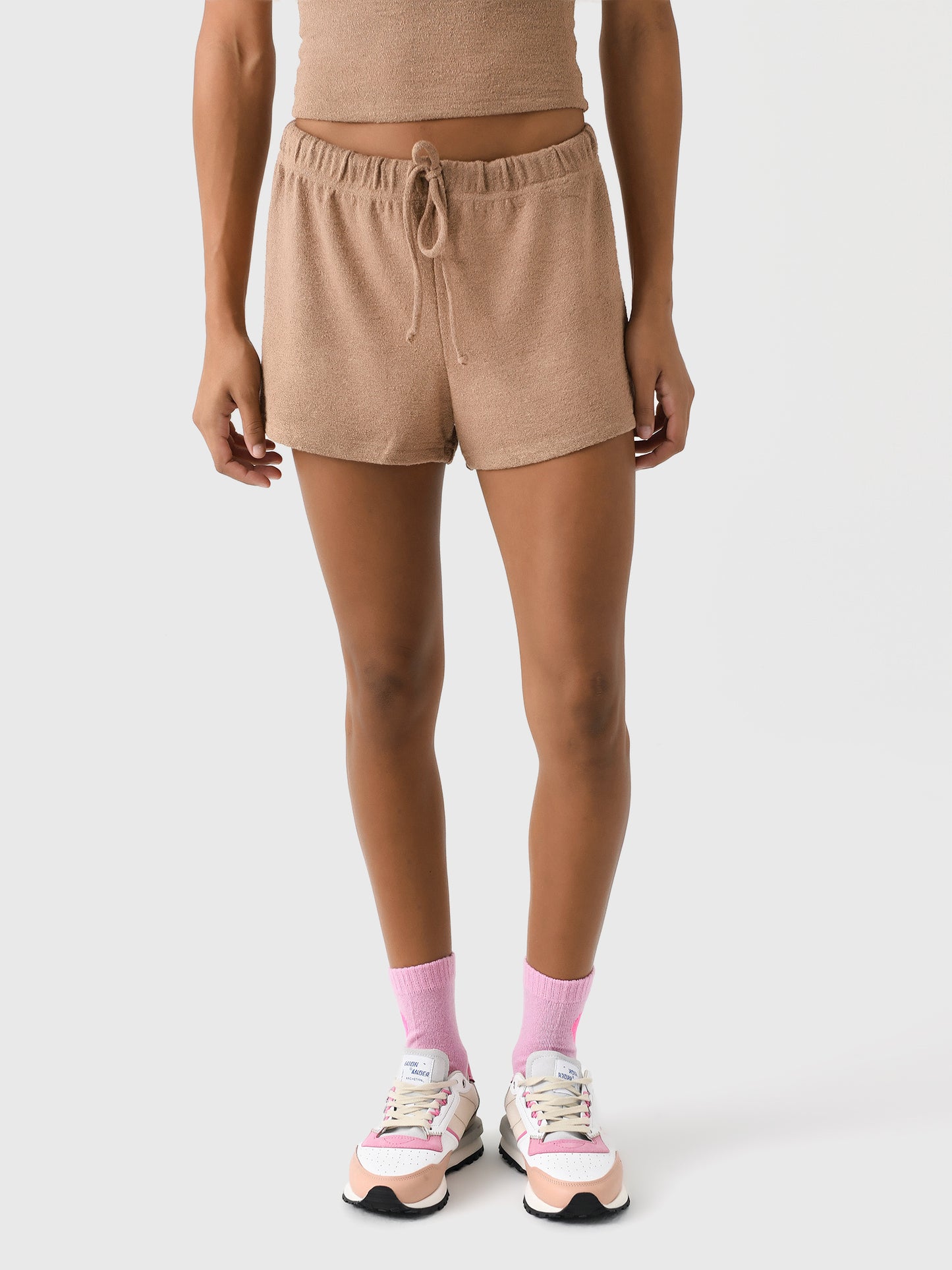 Perfect White Tee Women's Clapton Bouclé Sweatshort - Saint Bernard