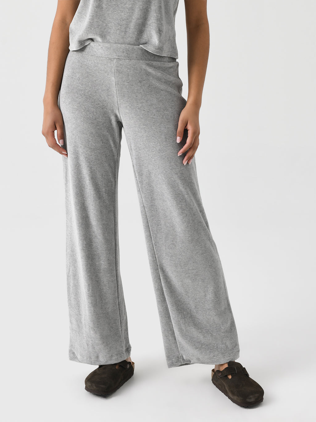 Perfect White Tee Women's Holly Velour Sweatpant - Saint Bernard