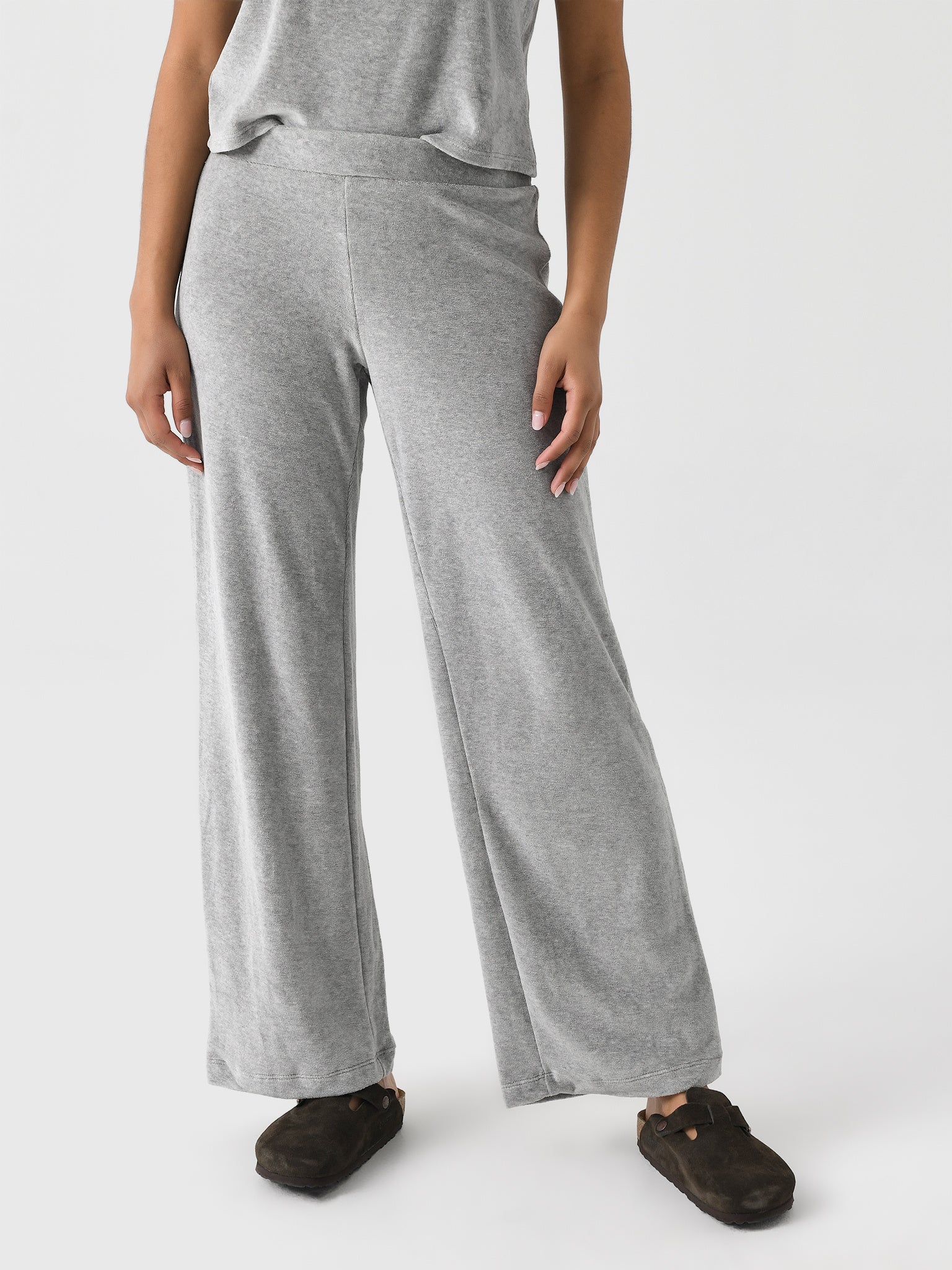 Perfect White Tee Women's Holly Velour Sweatpant - Saint Bernard