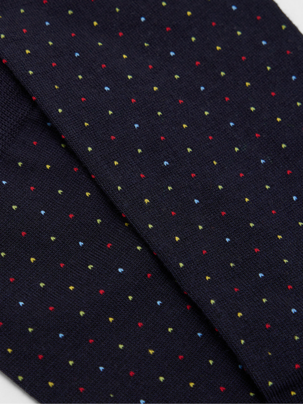 Lorenzo Uomo Men's Merino Wool Pin Dot Dress Socks - Saint Bernard