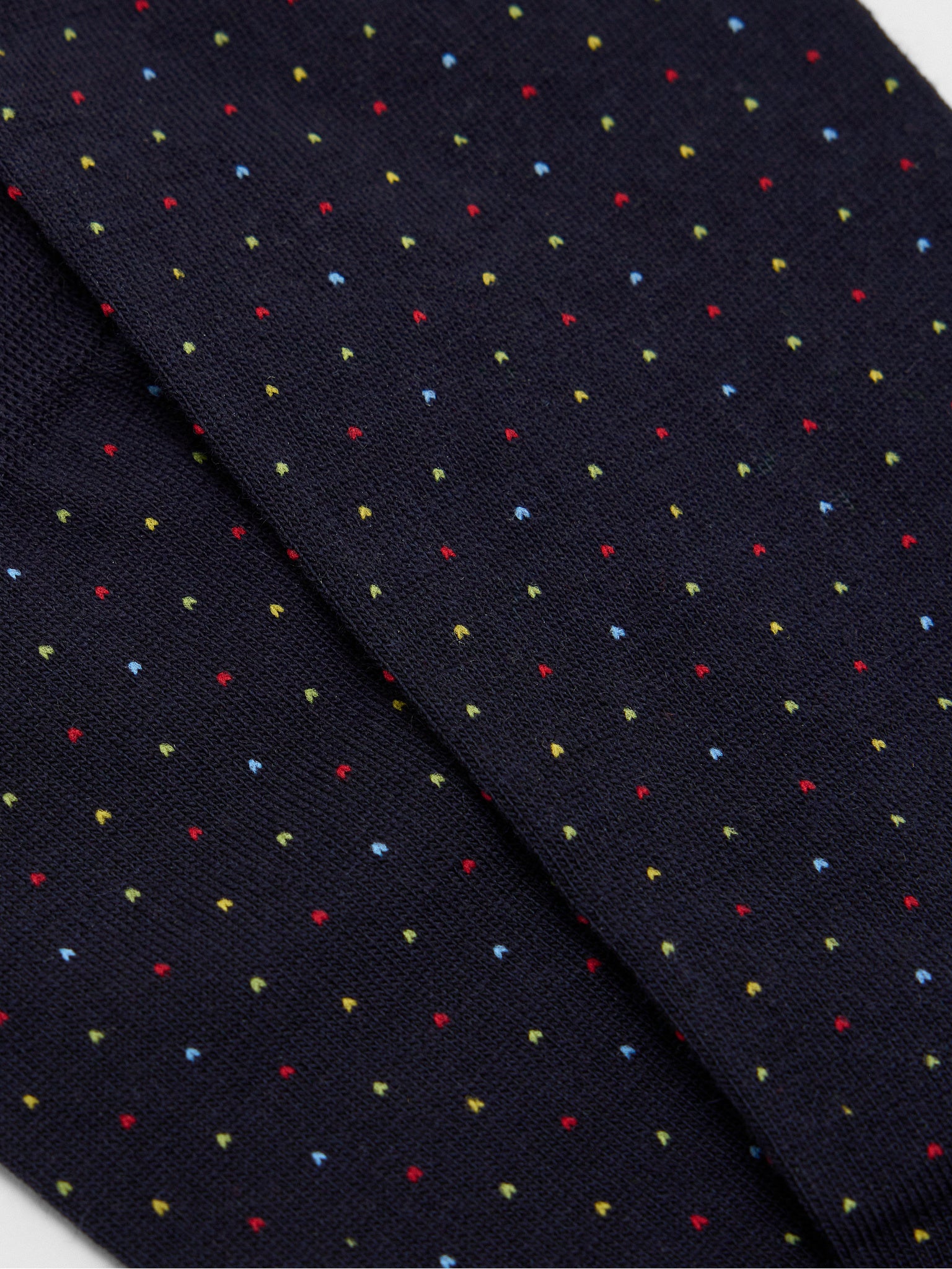Lorenzo Uomo Men's Merino Wool Pin Dot Dress Socks - Saint Bernard