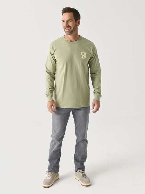 Saint Bernard Men's Badge Long Sleeve Tee - Saint Bernard