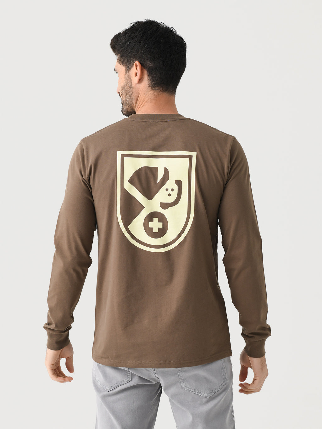 Saint Bernard Men's Badge Long Sleeve Tee - Saint Bernard