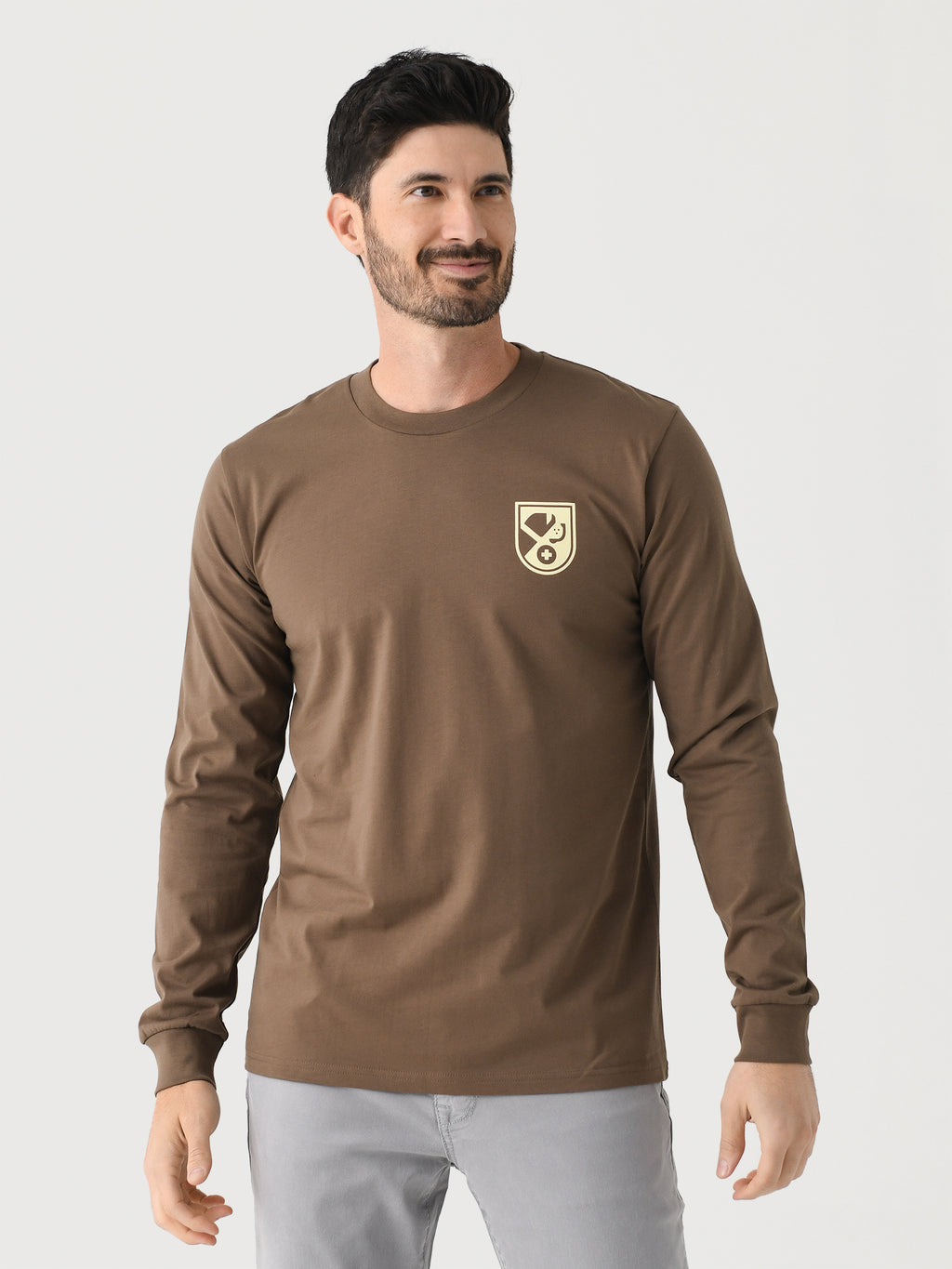 Saint Bernard Men's Badge Long Sleeve Tee - Saint Bernard
