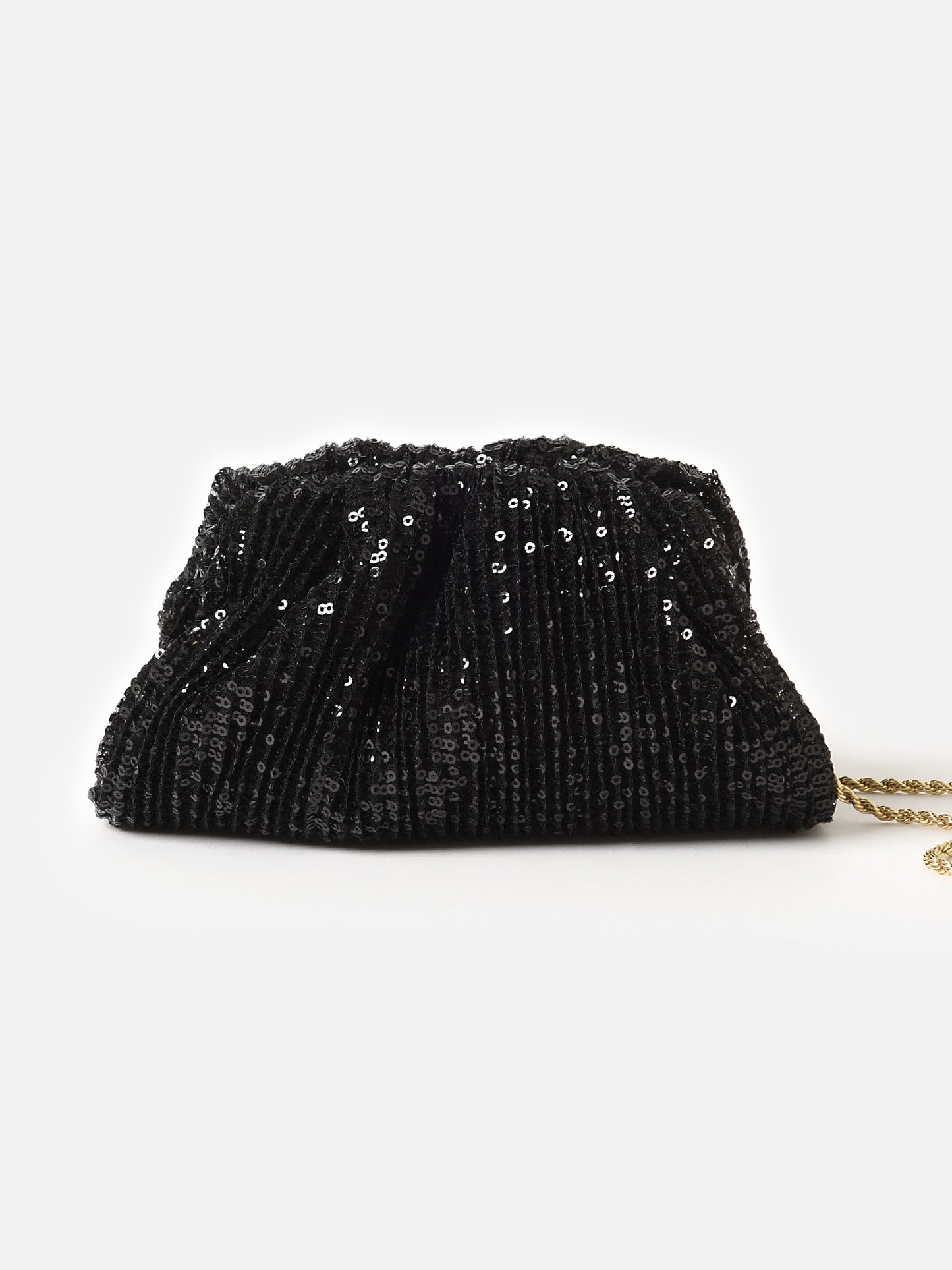 Loeffler Randall Bailey Sequin Pleated Dome Clutch - Saint Bernard