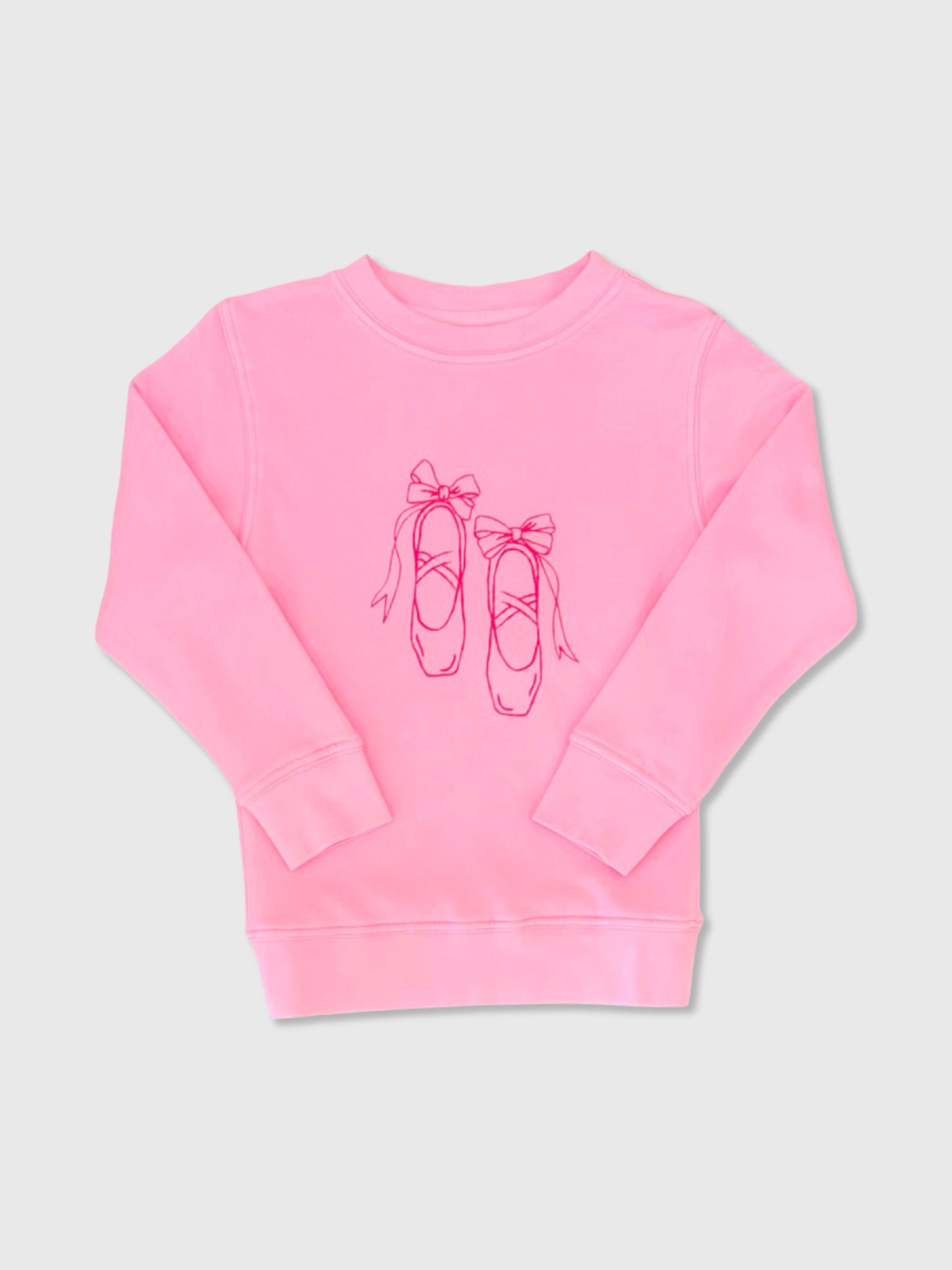 Mustard & Ketchup Kids Girls' Ballet Slippers Sweatshirt