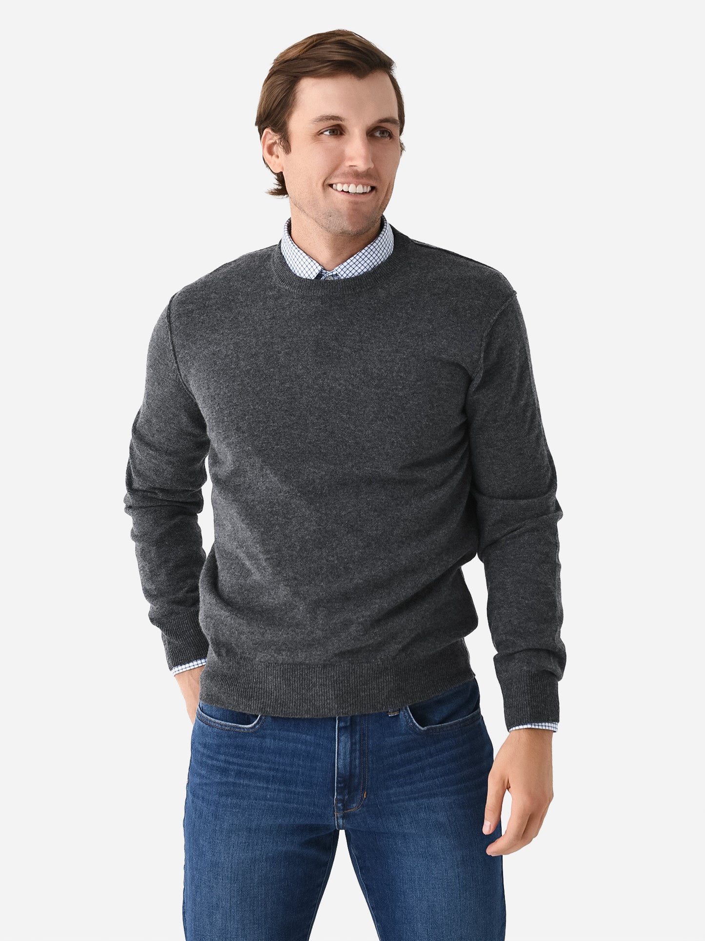 Hartford Men's Wool Cashmere Crewneck Sweater