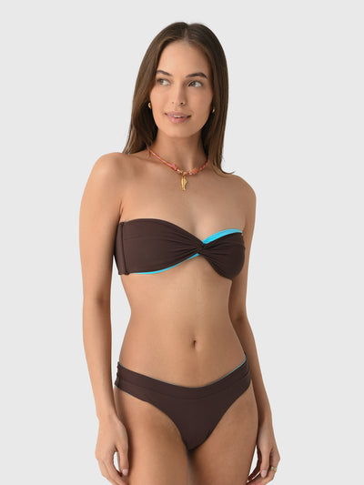 Bond Eye Women's Ora Bandeau Bikini Top - Saint Bernard