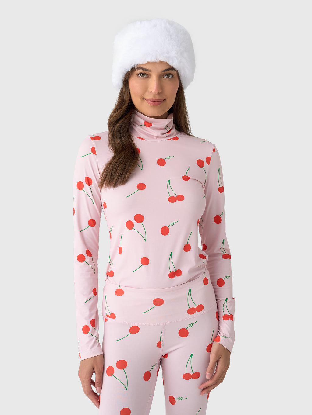 Berno Women's Barely Base Layer Top - Saint Bernard