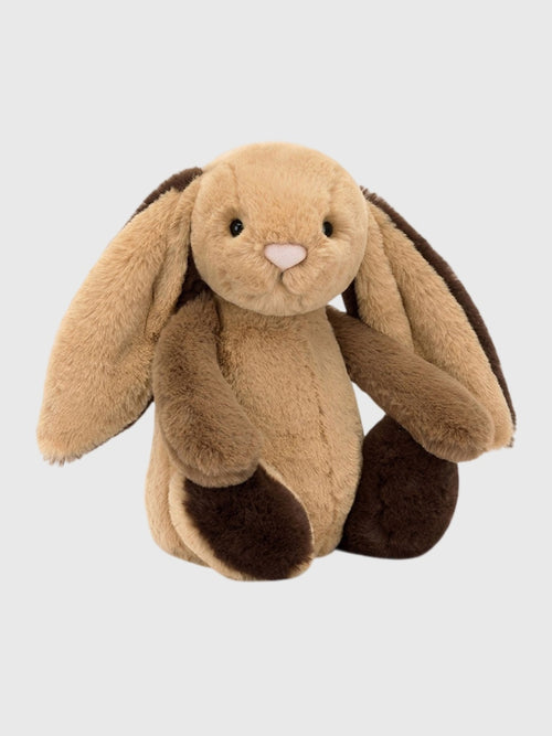 Jellycat Bashful Patchwork Brown Bunny Plush