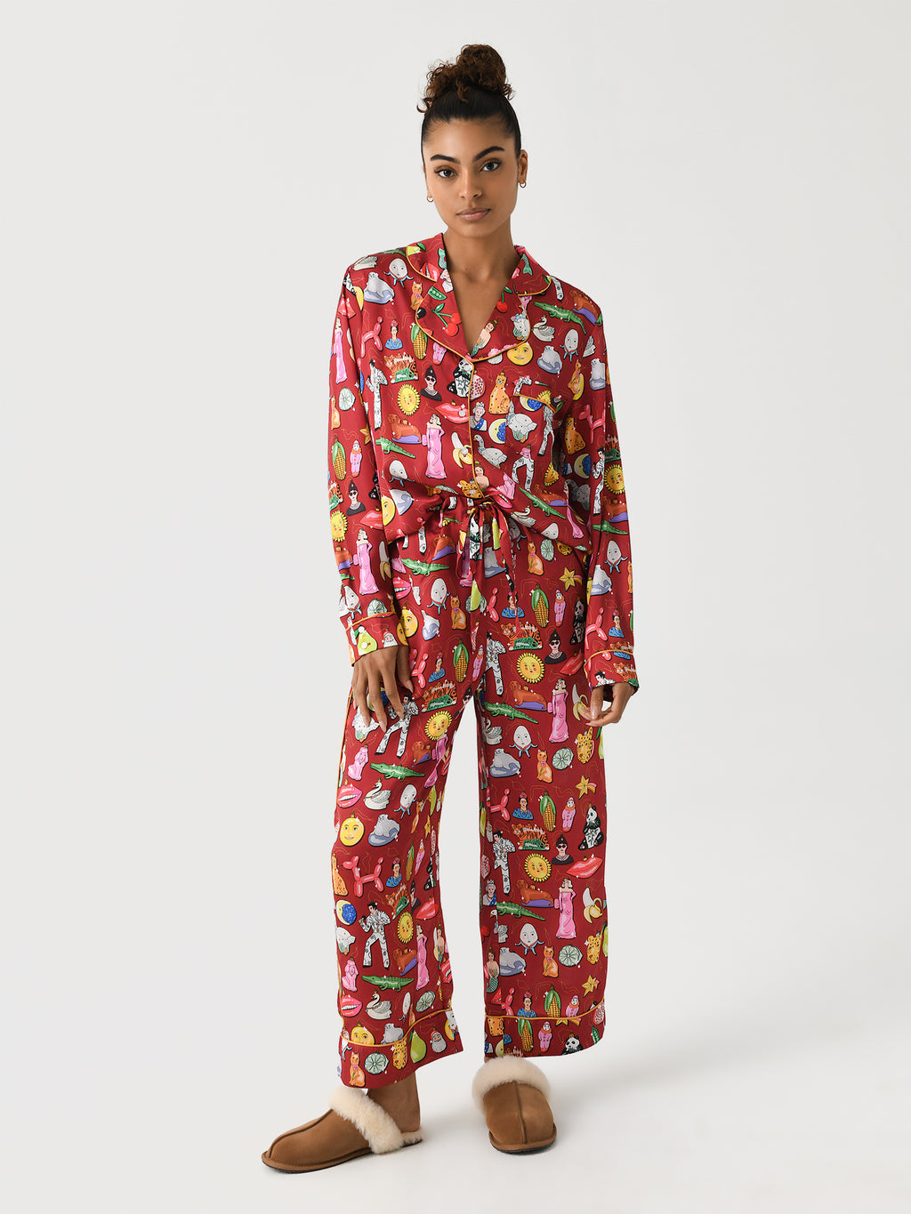 Karen Mabon Women's Baubles Pajama Set - Saint Bernard