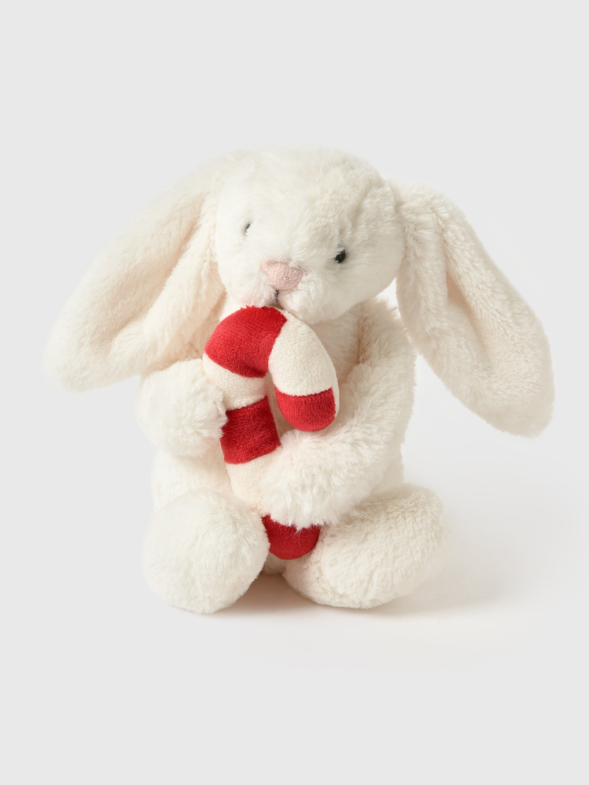 Jellycat Bashful Bunny + Candy Cane Plush - Saint Bernard