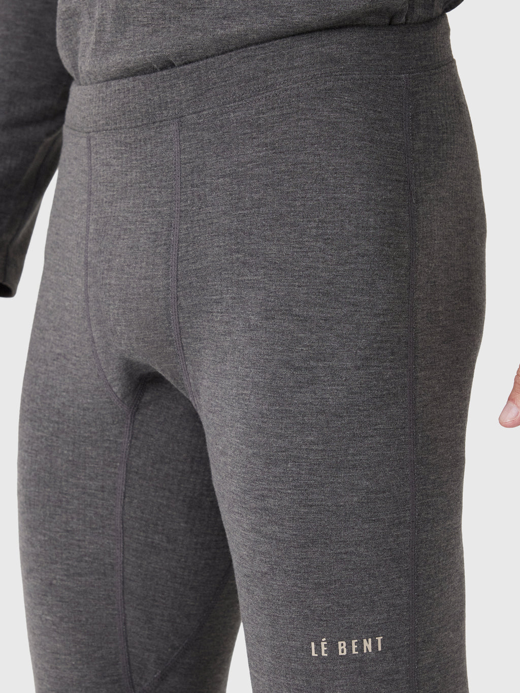 Le Bent Men's Heavyweight Grid Fleece Base Layer Bottom - Saint Bernard