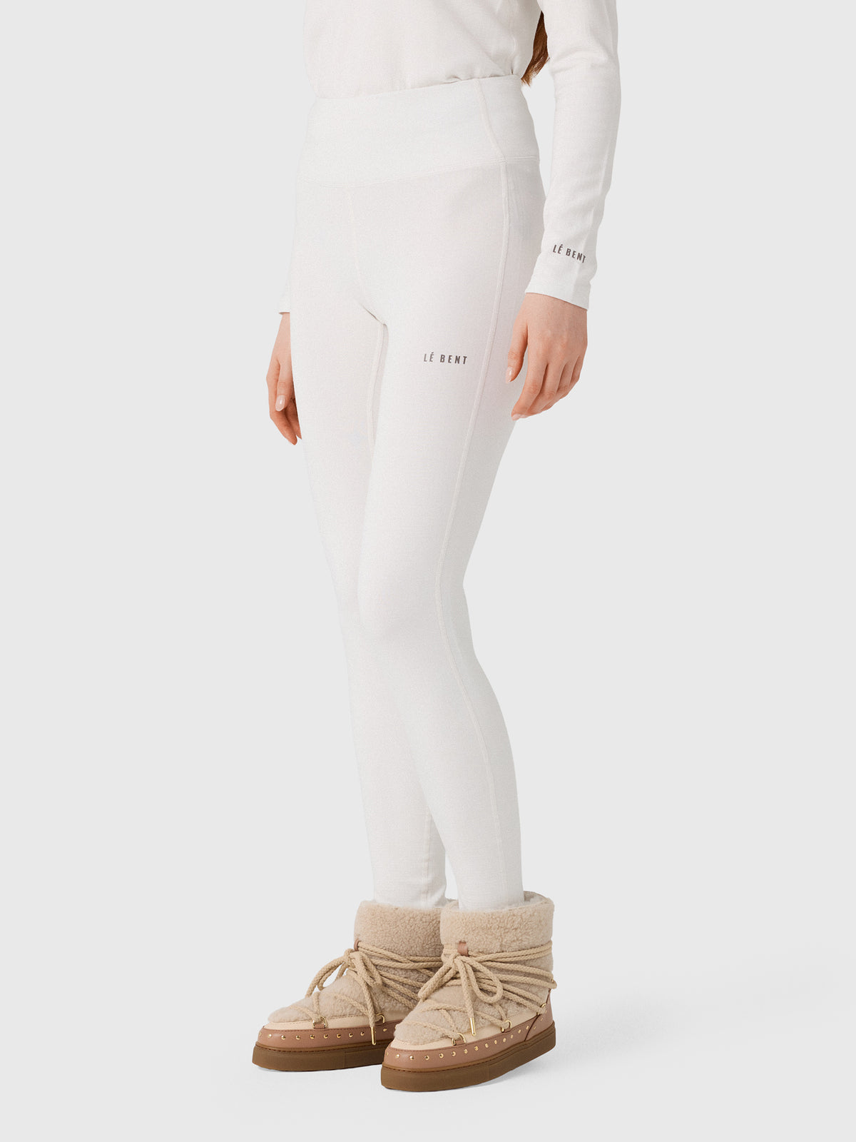 Le Bent Women's Heavyweight Grid Fleece Base Layer Bottom - Saint Bernard