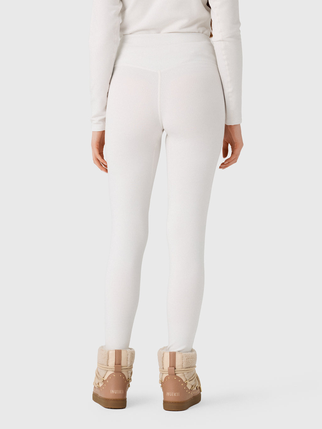 Le Bent Women's Heavyweight Grid Fleece Base Layer Bottom - Saint Bernard