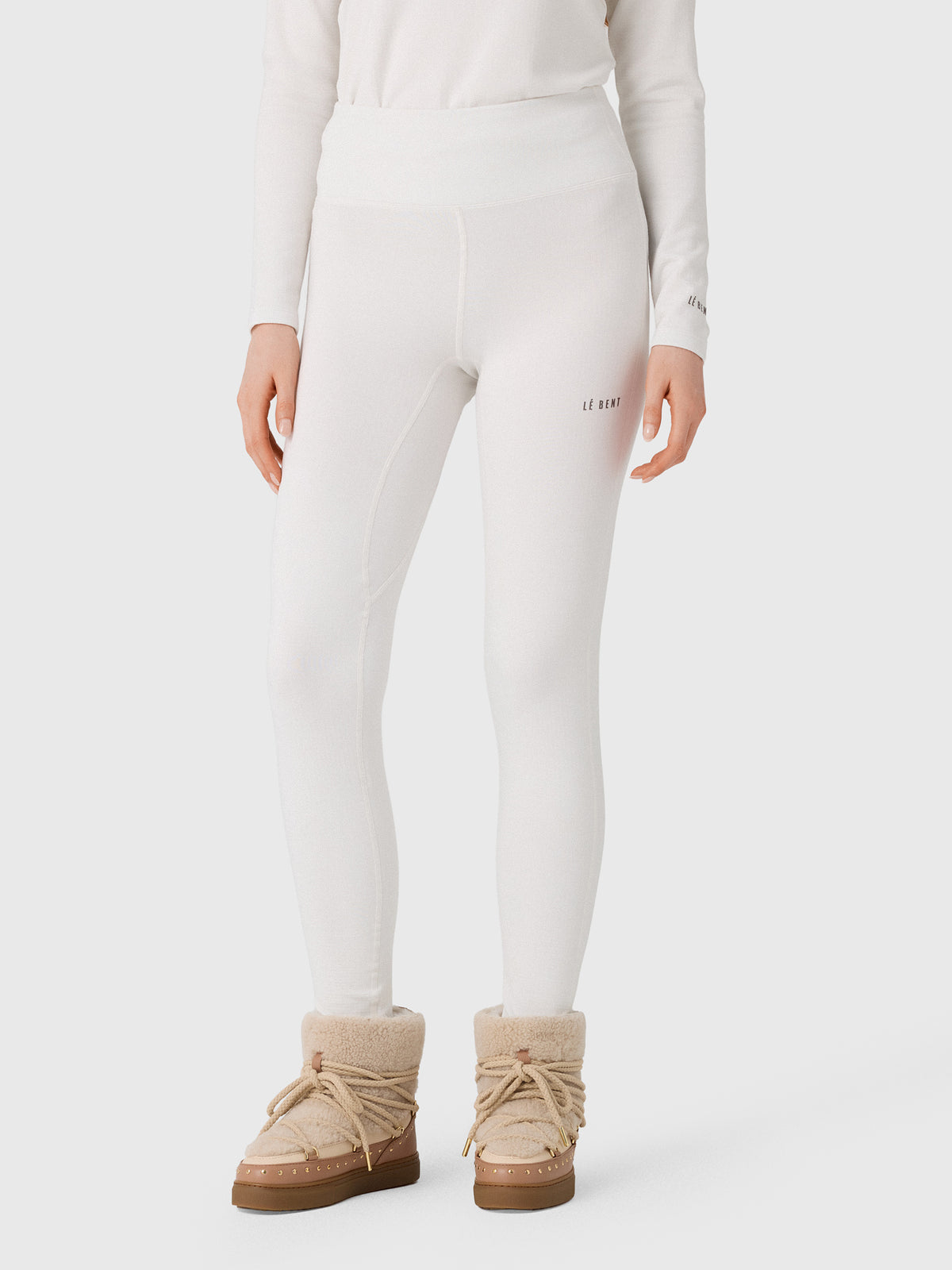 Le Bent Women's Heavyweight Grid Fleece Base Layer Bottom - Saint Bernard