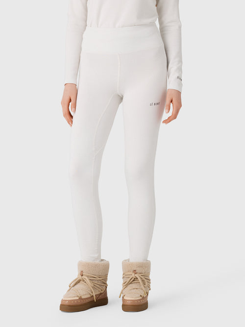 Le Bent Women's Heavyweight Grid Fleece Base Layer Bottom - Saint Bernard