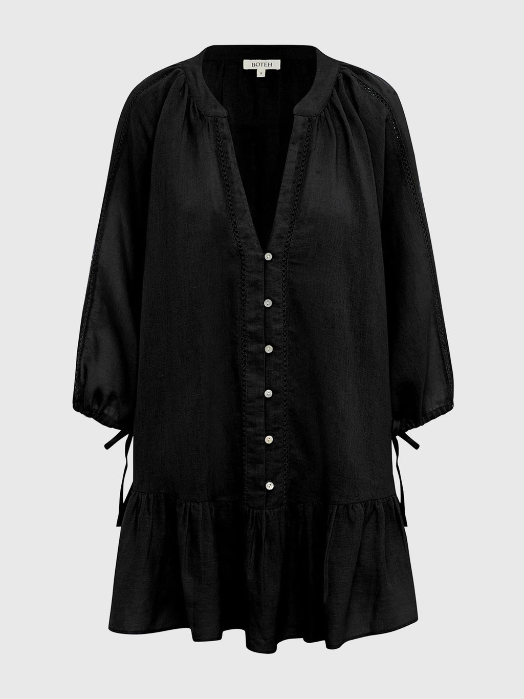 Boteh Women's La Ponche Frill Dress - Saint Bernard