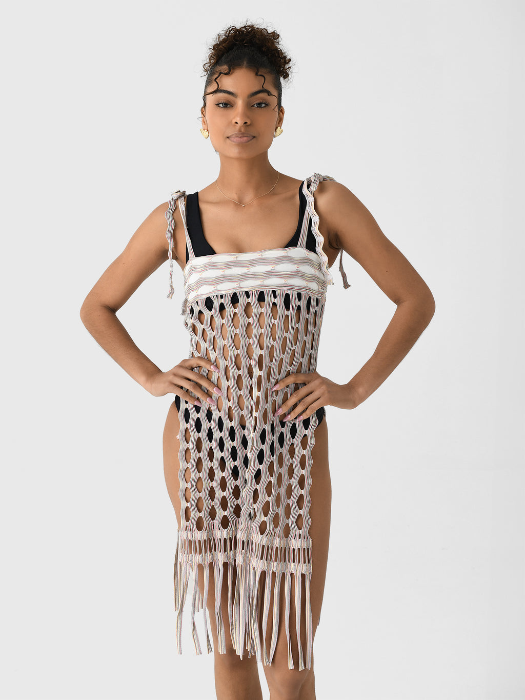 Boteh Women's Riva Macrame Jacquard Top - Saint Bernard