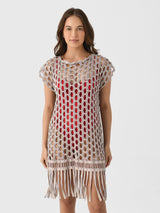 Boteh Women's Riva Macrame Jacquard Tunic - Saint Bernard