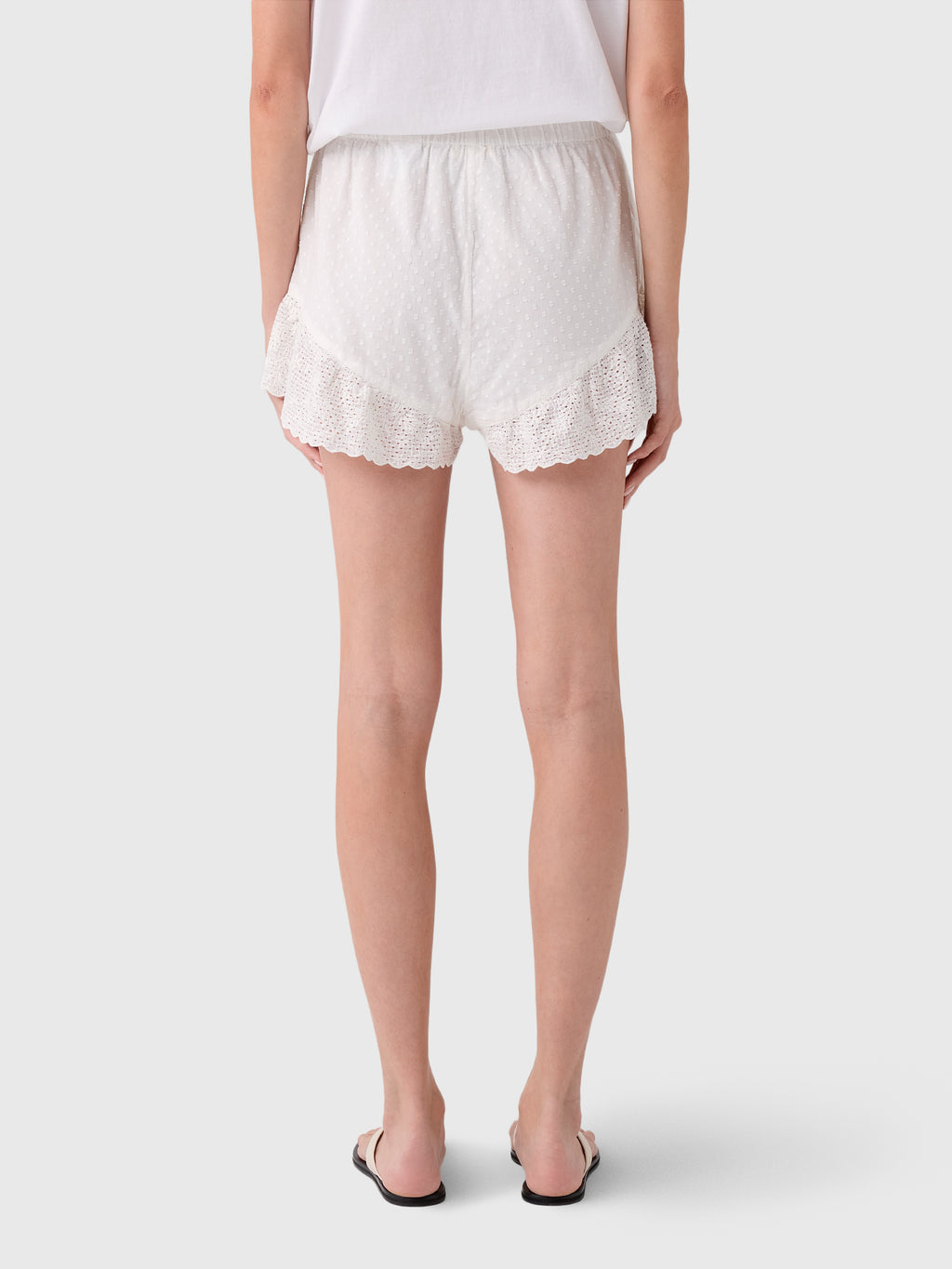 Boteh Women's Serenia Lace Edge Short - Saint Bernard