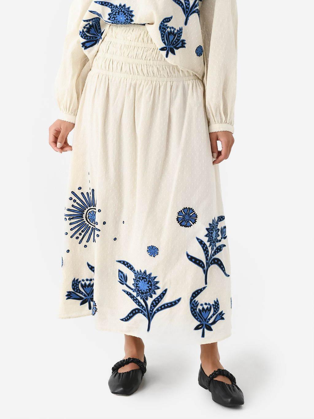 Chufy Women's Lukas Embroidered Skirt - Saint Bernard