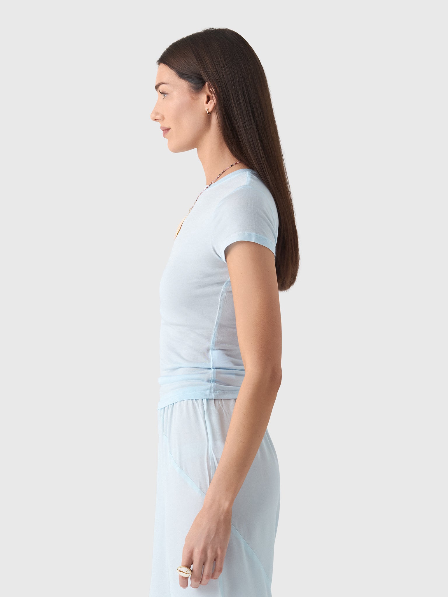 Paris Georgia Women's Elemental Sheer Baby Tee - Saint Bernard