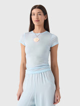 Paris Georgia Women's Elemental Sheer Baby Tee - Saint Bernard