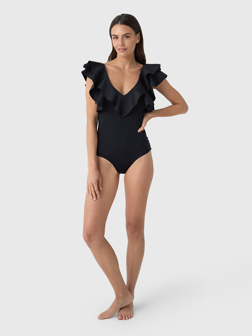 Maygel Coronel Women's Santa One-Piece Swimsuit