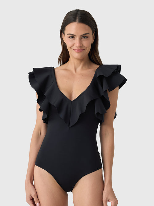 Maygel Coronel Women's Santa One-Piece Swimsuit