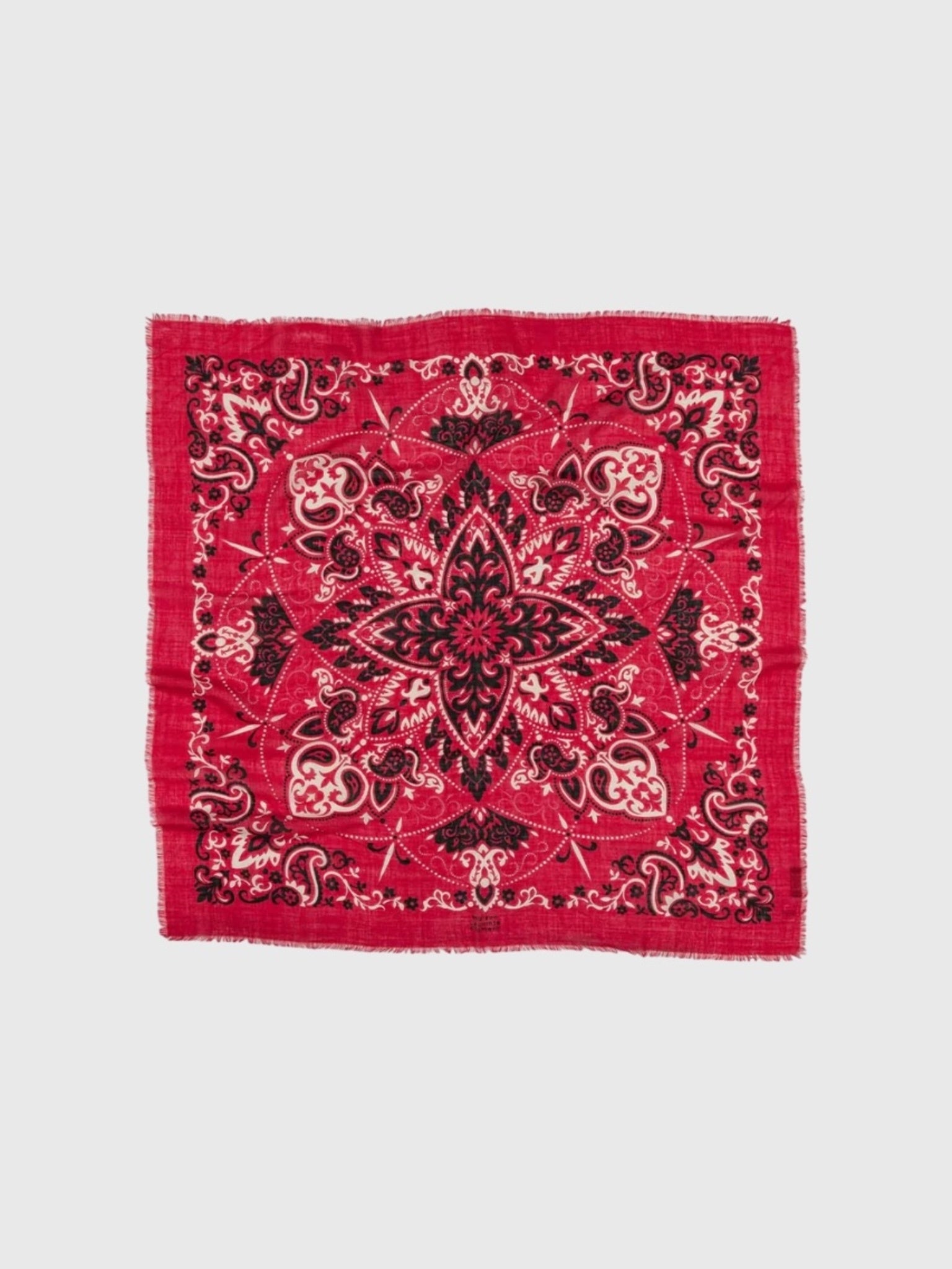 Maison Lecomte Flament Bandana Wool Silk Scarf - Saint Bernard