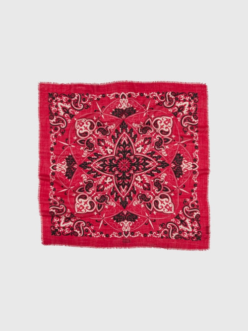 Maison Lecomte Flament Bandana Wool Silk Scarf