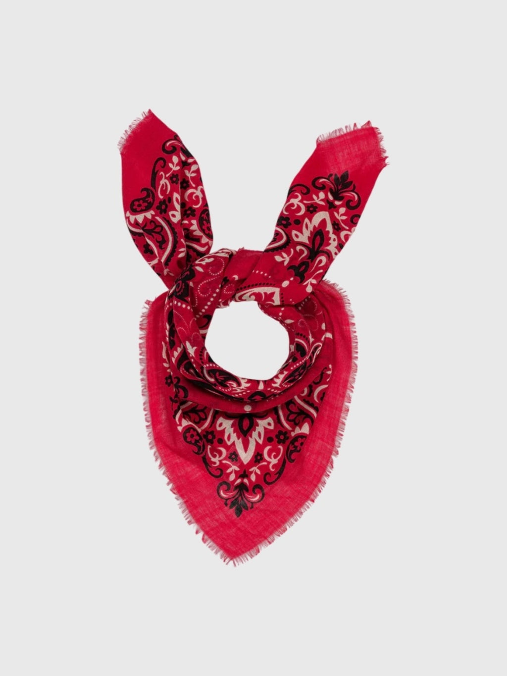 Maison Lecomte Flament Bandana Wool Silk Scarf - Saint Bernard