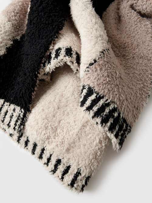 Barefoot Dreams CozyChic Color Block Throw Blanket