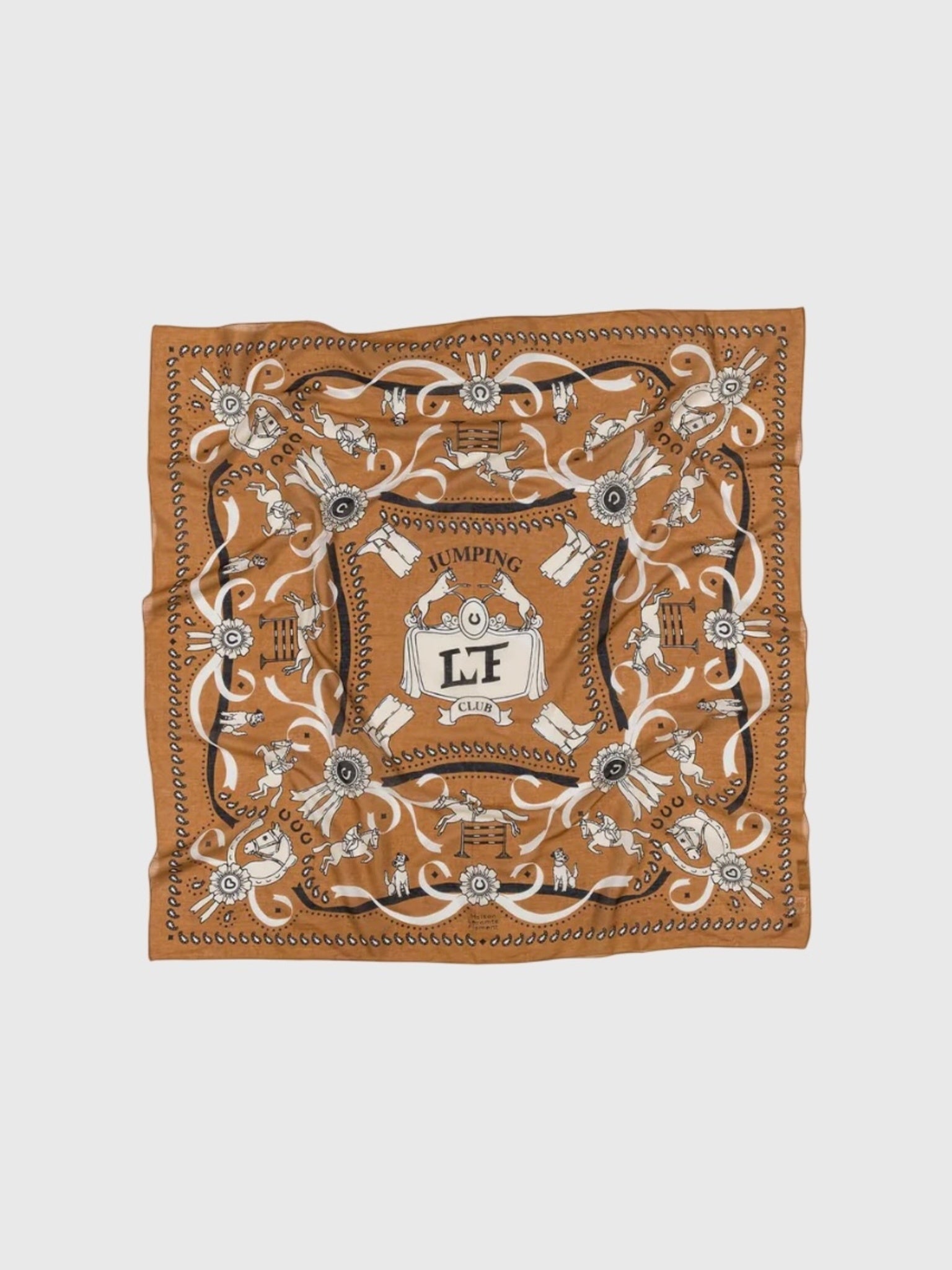 Maison Lecomte Flament Jumping Cotton Scarf - Saint Bernard