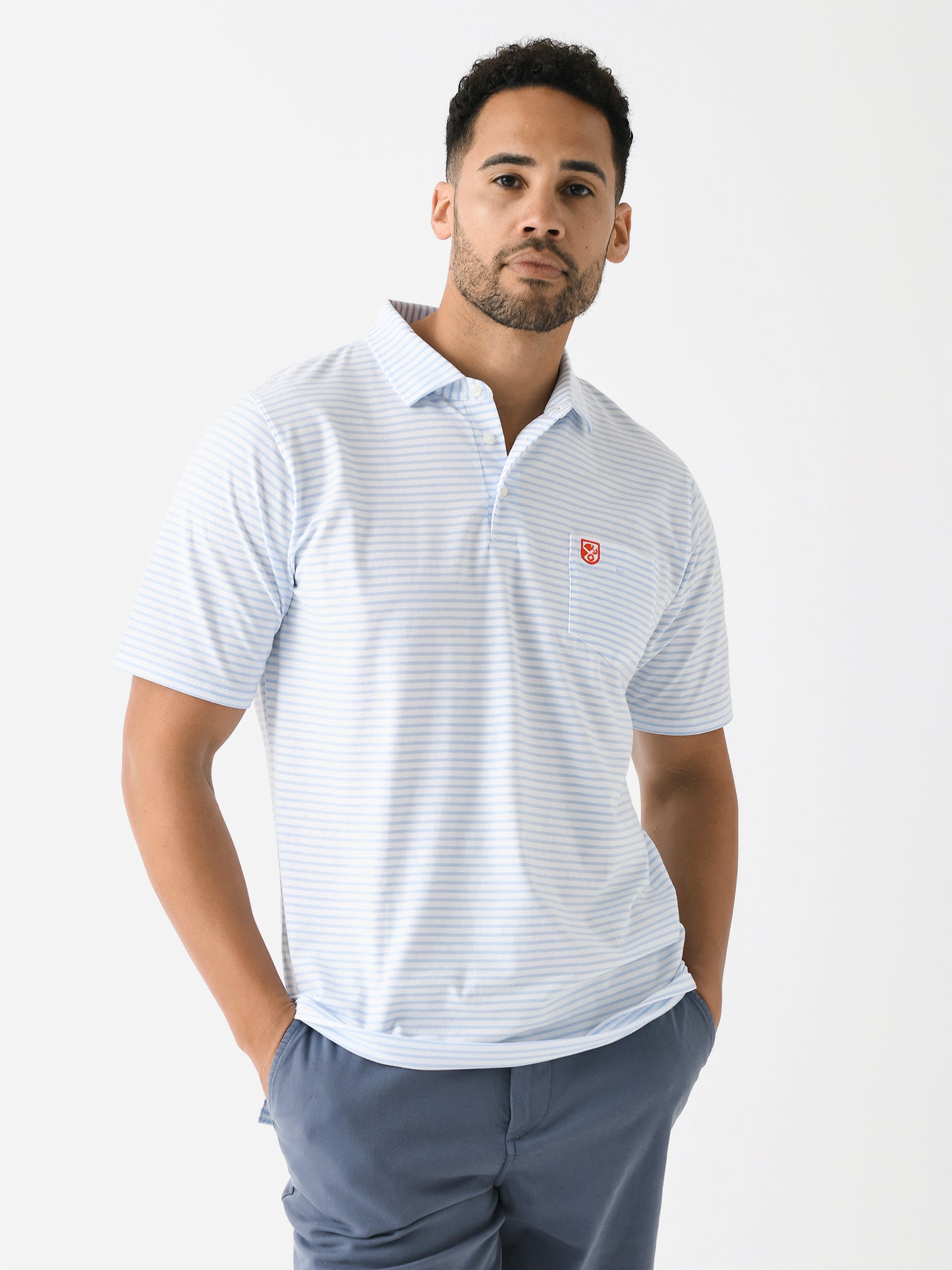 B.Draddy Men's SB Embroidery Tommy Polo - Saint Bernard