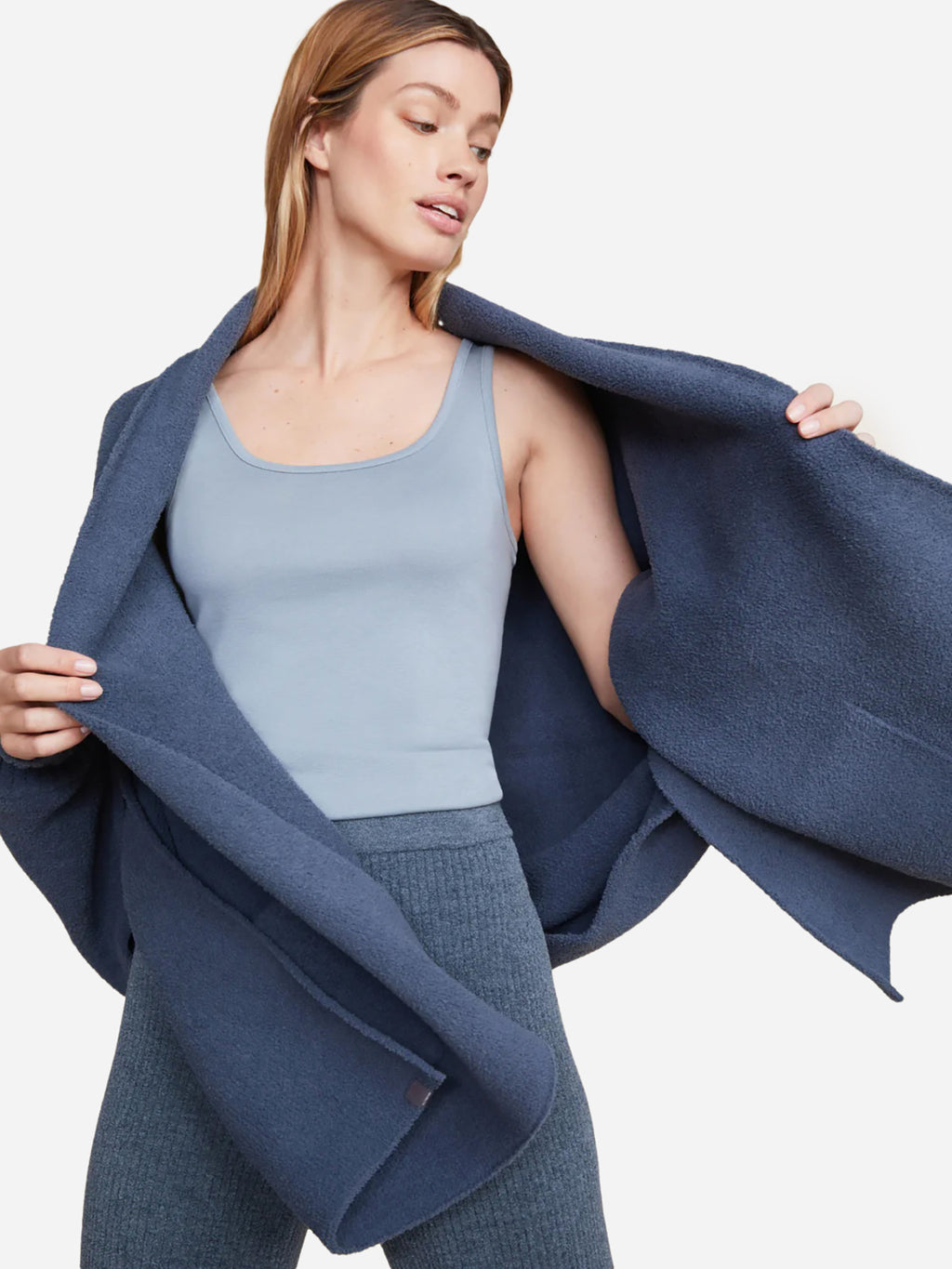 Barefoot Dreams Women's CozyChic® Blanket Wrap - Saint Bernard