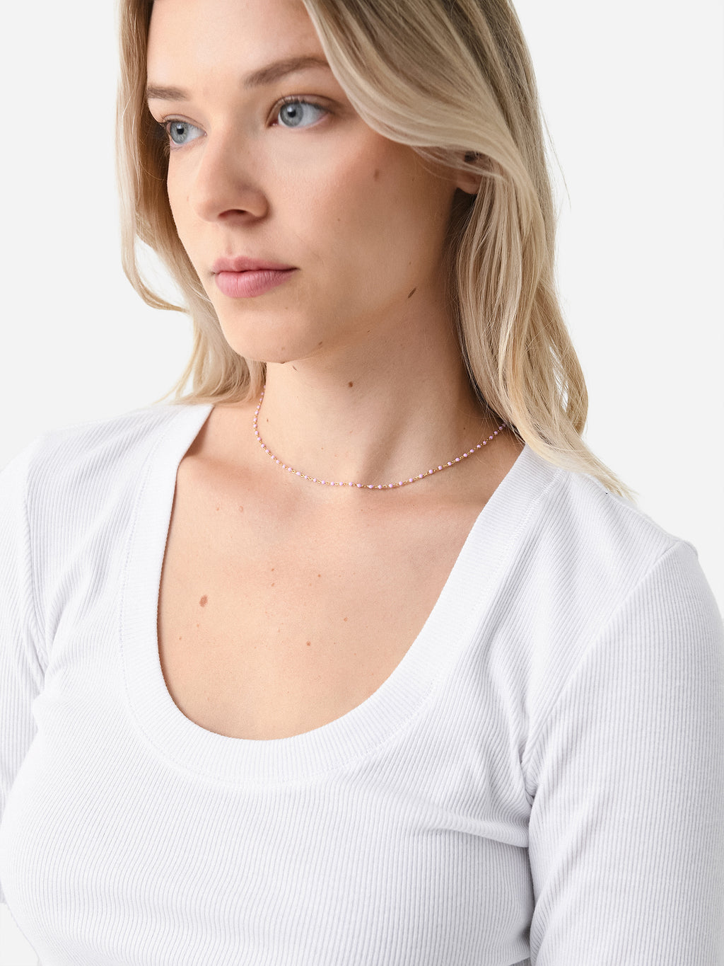 BEADED NECKLACExPINK-alt1