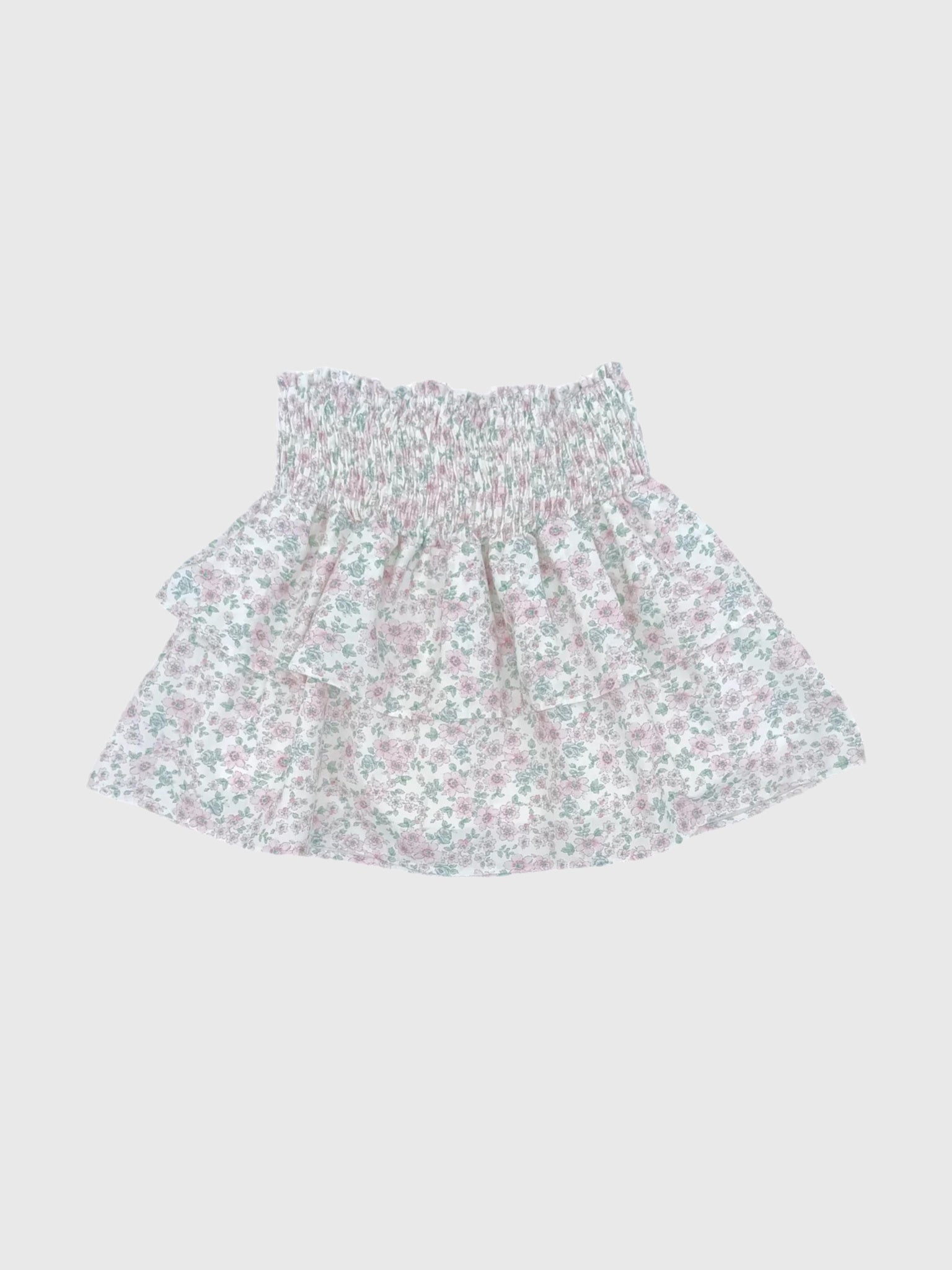 Be Elizabeth Girls' Cherry Blossom Smocked Skirt - Saint Bernard