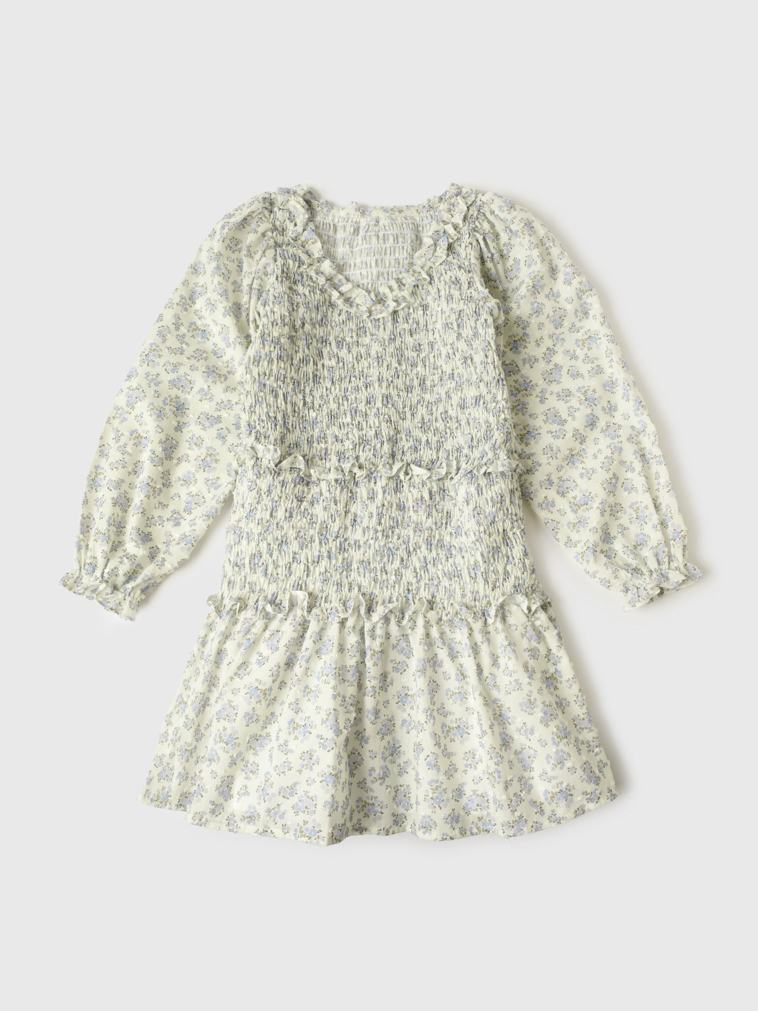 Karlie Clothes Swiss Dot Smocked Tiered Dress