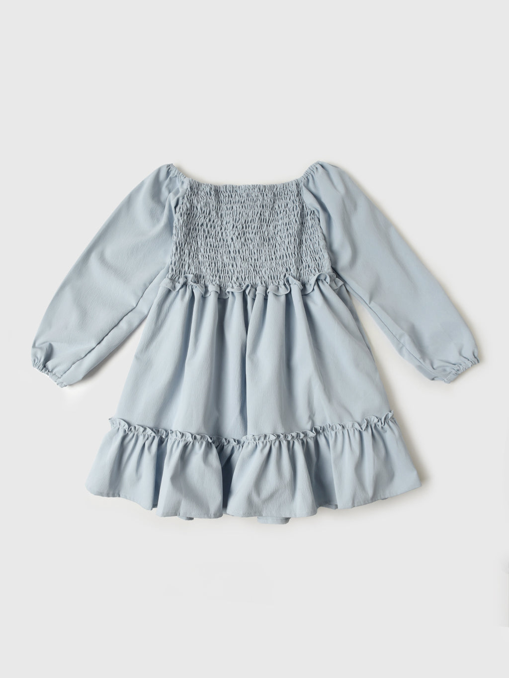 Be Elizabeth Girls' Smocked Long Sleeve Dress - Saint Bernard