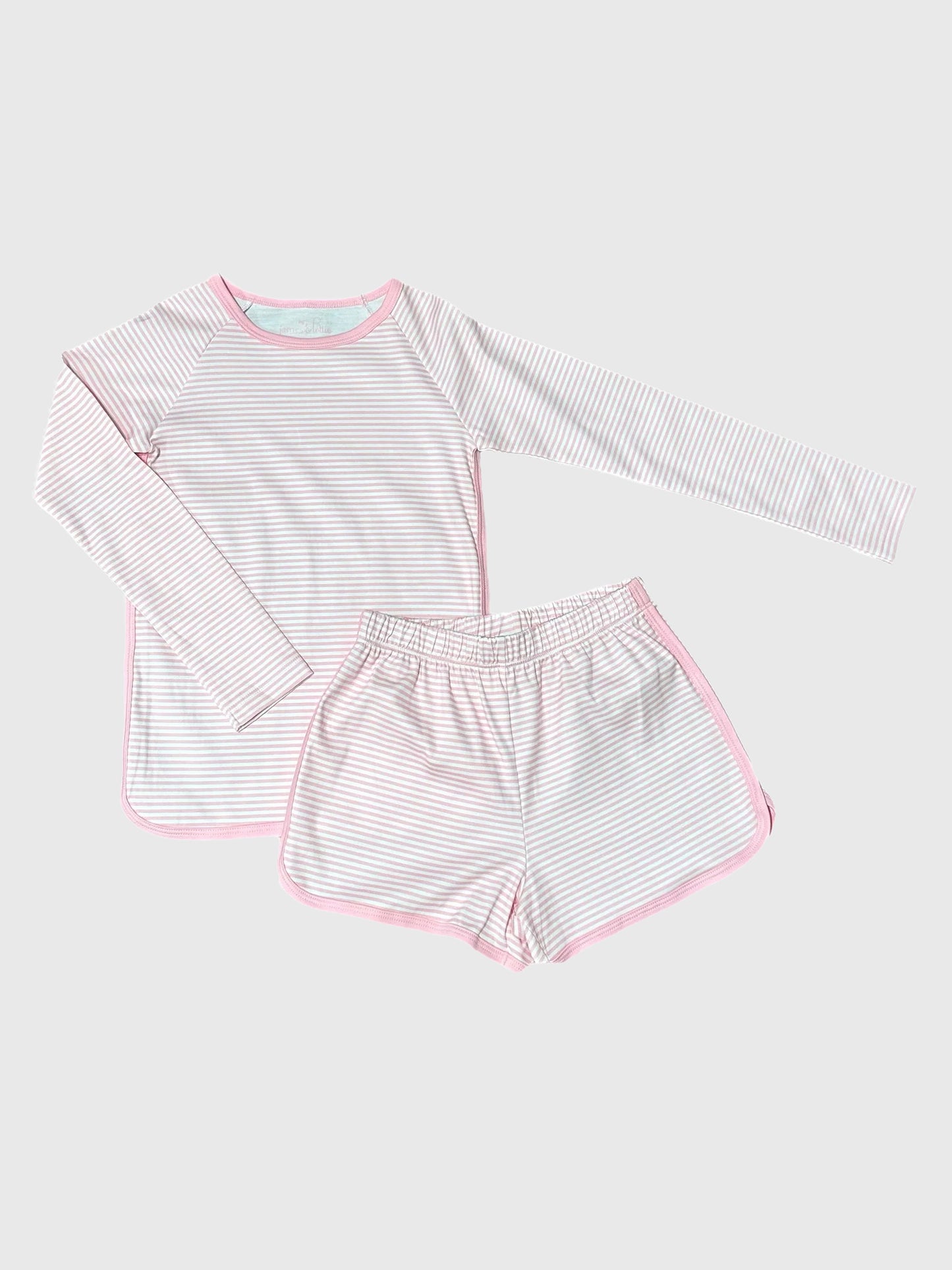 Be Elizabeth Girls' Stripe Lounge Set - Saint Bernard