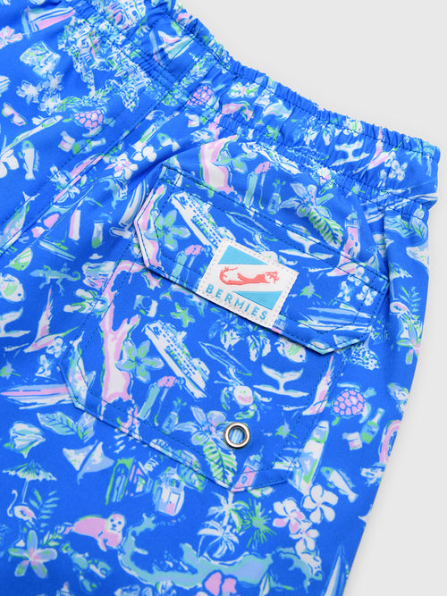 Bermies Boys' Bermuda Swim Trunk