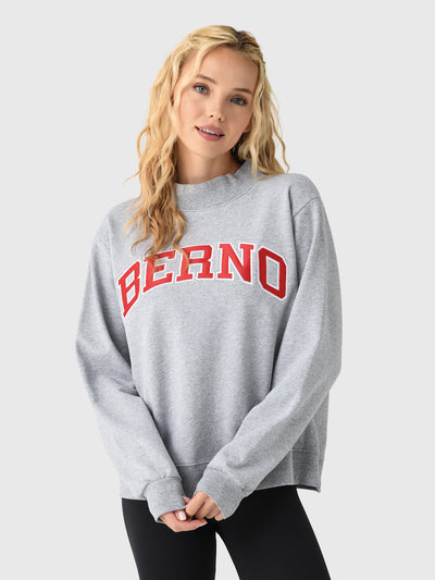 Berno Women's Mock Neck Sweatshirt - Saint Bernard