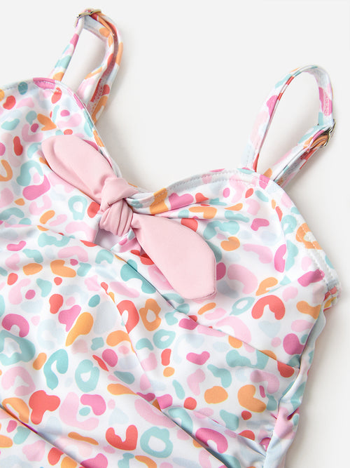 Be Elizabeth Girls' Knot One-Piece Swimsuit