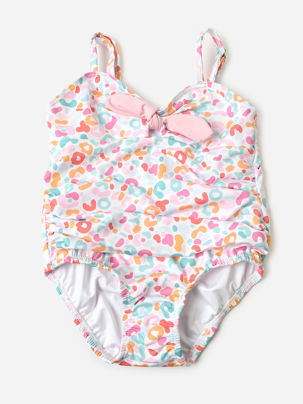 Be Elizabeth Girls' Knot One-Piece Swimsuit - Saint Bernard