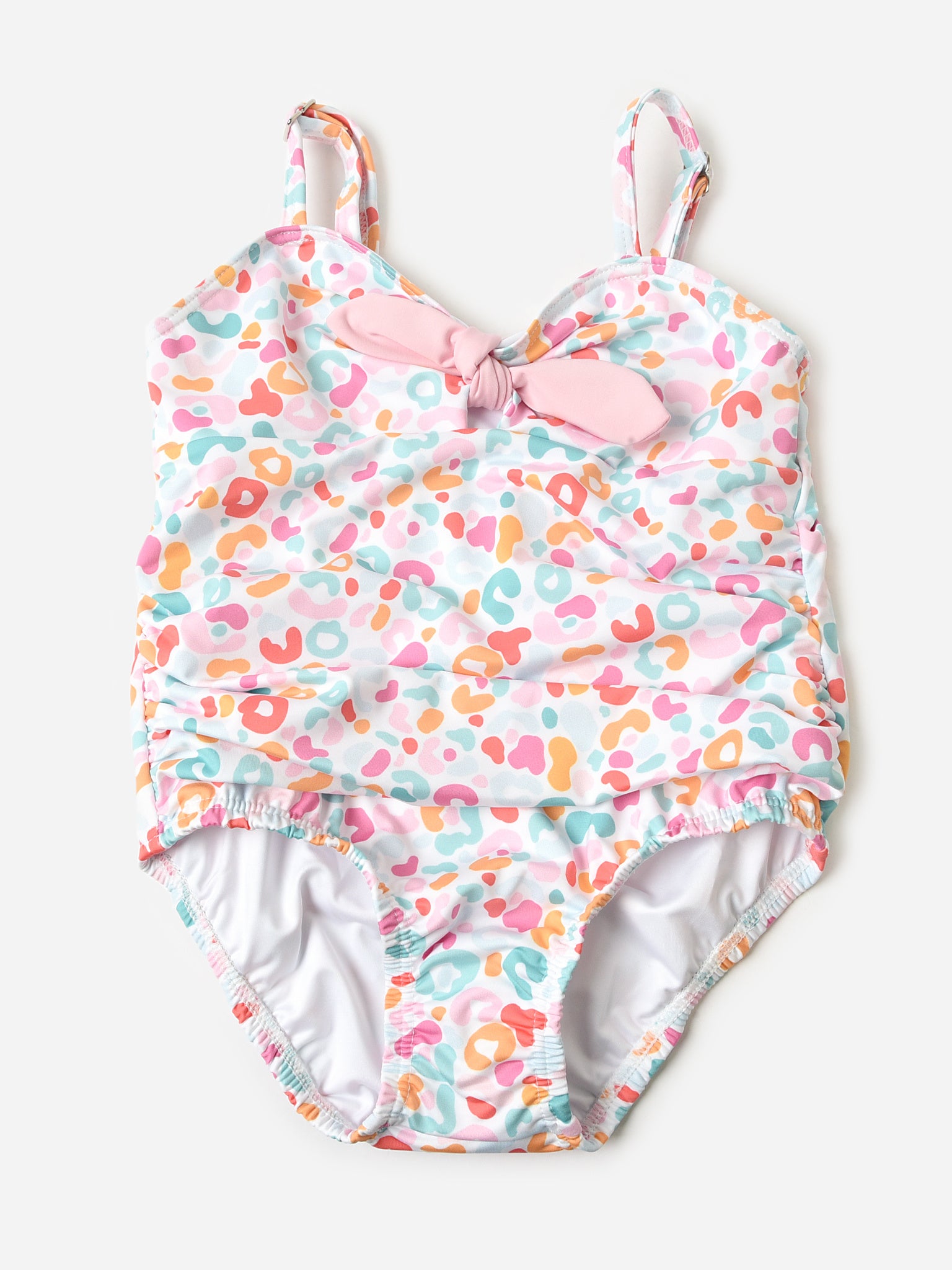 Be Elizabeth Girls' Knot One-Piece Swimsuit - Saint Bernard